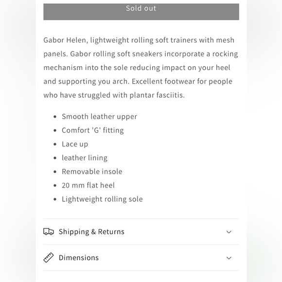 Gabor Helen Rolling Soft Trainers. - Picture 11 of 13